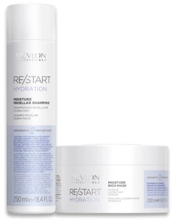 Revlon Professional Restart Hydration Vánoční Sada - Hydratační šampon 250 ml + maska na vlasy 250 ml Dárková sada