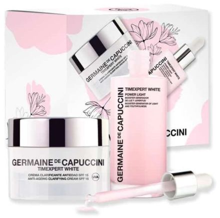 Germaine de Capuccini Timexpert White Set - Rozjasňující krém SPF15 50 ml + Rozjasňující sérum 50 ml Dárková sada