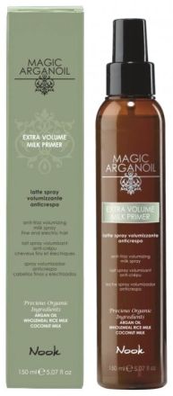 Nook Magic Arganoil Extra Volume Milk Primer - Mléko ve spreji pro objem vlasů 150 ml