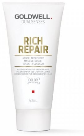 Goldwell Dualsenses Rich Repair 60sec Treatment - Maska pro suché a poškozené vlasy 50 ml Cestovní balení