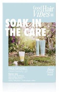 Paul Mitchell Clean Beauty Hydrate Soak in The Care - Šampon 250 ml + kondicionér 250 ml + stylingový krém 100 ml Dárková sada
