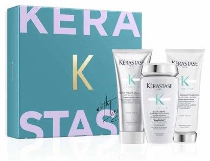 Kérastase Symbiose Vánoční Set - Mikropeeling 200 ml + čistící šampon 250 ml + péče 200 ml Dárková sada