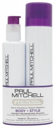 Paul Mitchell Extra-Body Style Set - Lak na vlasy 300 ml + objemová fluid 200 ml Dárková sada