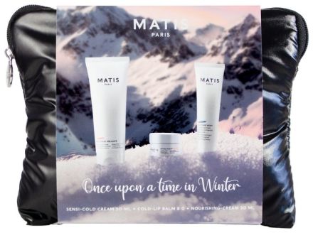 Matis Réponse Délicate Cold Set - Ochranný klimatický krém do nevlídného počasí 50 ml + balzám na rty 8 g + vyživující tělový krém 30 ml Dárková sada