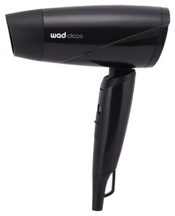 WAD Clicco Mini Hair Dryer Black - Mini fén na vlasy černý