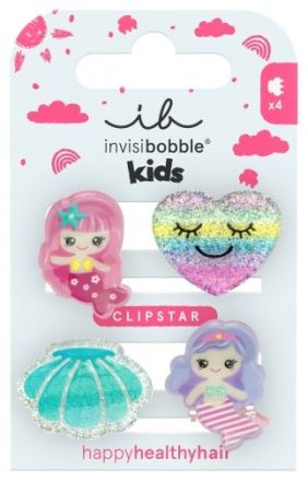 Invisibobble CLIPSTAR KIDS Mermaid Dreams - Skřipec do vlasů 4 ks