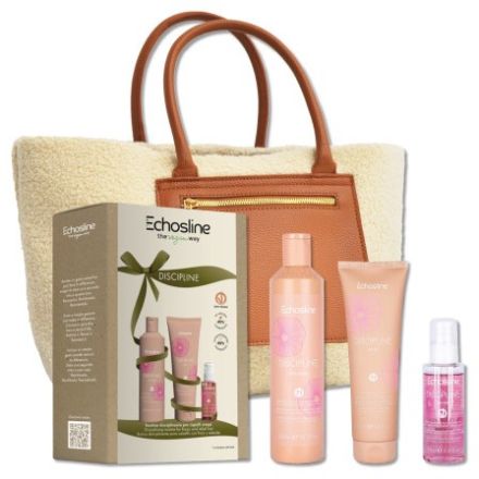 Echosline Discipline Vánoční Set - Šampon 300 ml + maska 300 ml + fluid 100 ml Dárková sada