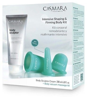 Casmara Sculptor Pack - Zpevňující krém 200 ml + masážní baňky Dárková sada