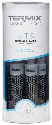Termix C-Ramic Round Hair Brushes Pack - Sada kulatých kartáčů na vlasy