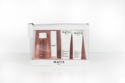 Matis Paris Delicate Ritual Travel Set - Krém pro citlivou pleť 20ml + Zklidňující sérum pro citlivou pleť 5ml + Pleťové tonikum 30ml + CC krém SPF10 10ml Dárková sada