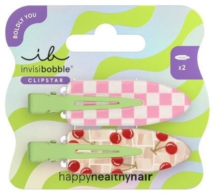invisibobble CLIPSTAR Cherry Topping - Sponka do vlasů 2 ks