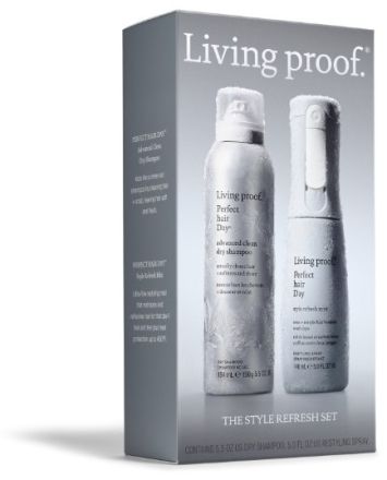 Living Proof The Style Refresh Set - Suchý šampon 90 ml + sprej na oživení vlasů 148 ml Dárková sada