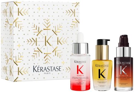 Kérastase Mini Hero Trio Set 26 - Noční sérum Nutritive 30 ml + sérum Genesis 30 ml + vlasový olej Elixir Ultime 30 ml Dárková sada