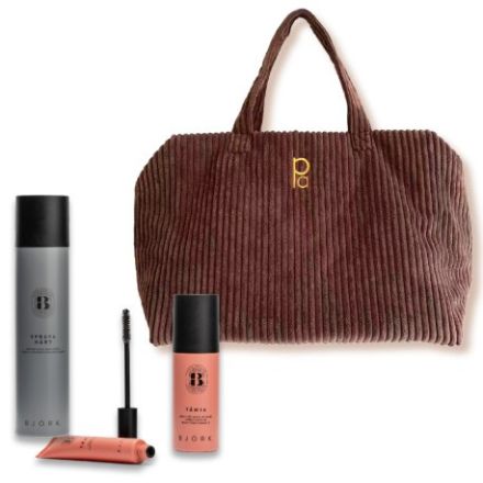 Björk Styling Control Vánoční Set - Silně fixační lak 300 ml + krém na nepoddajné vlasy 150 ml + řasenka pro fixaci vlasů 200 ml Dárková sada