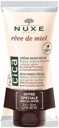 Nuxe Paris Rêve De Miel Rich Hand Cream Set - Krém na ruce pro extrémně suchou pokožku 2 x 50 ml Dárková sada
