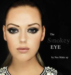 Nee Make-up Milano The Smoke Eyes - Minioční stíny šedé a třpytivé + Černá řasenka + Šedý třpytivý lesk + Tužka na oči Dárková sada