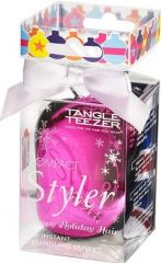 Tangle Teezer Compact Styler Baublelicious - Kompaktní kartáč na vlasy Růžový lesklý