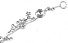 Štrasová ozdoba do vlasů krystal 2 1ks