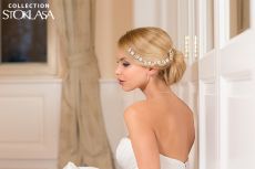 Štrasová ozdoba do vlasů krystal 2 1ks