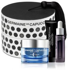 Germaine de Capuccini Excel Therapy O2 Cityproof Vánoční sada - Krém 50 ml + oční krém 15 ml + noční reparační sérum 15 ml + kabelka Dárková sada