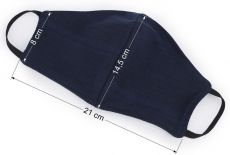 Rouška bavlněná dvouvrstvá černá