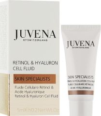 Juvena Specialists Retino Hyaluron Fluid - Obnovující emulze s retinolem a kyselinou hyaluronovou 5 ml Cestovní balení