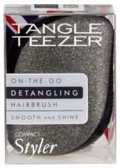 Tangle Teezer® Compact Styler Black Sparkle - Kompaktní kartáč na vlasy Černý třpytivý