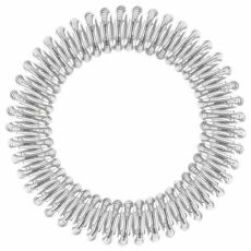 Invisibobble SLIM Chrome Sweet Chrome - Gumička do vlasů šedá 3 ks