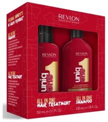 Revlon Professional Uniq One Set - Šampon 230 ml + Bezoplachová péče 150 ml Dárková sada
