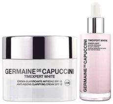 Germaine de Capuccini Timexpert White Set - Rozjasňující krém SPF15 50 ml + Rozjasňující sérum 50 ml Dárková sada