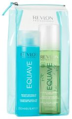 Revlon Professional Equave Set - Hydratační šampon 250ml + Neoplachovací kondicioner proti lámání vlasů + Pouzdro Dárková sada