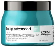 L´oréal Professionnel Scalp Advaced 2in1 Clay - Hloubkově pročišťující šampon a maska 2v1 500 ml
