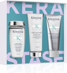 Kérastase Symbiose Vánoční Set - Mikropeeling 200 ml + čistící šampon 250 ml + péče 200 ml Dárková sada