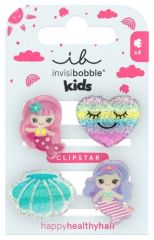 Invisibobble CLIPSTAR KIDS Mermaid Dreams - Skřipec do vlasů 4 ks