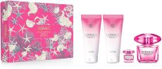 Versace Bright Crystal Absolu Set - EDP 90 ml + EDP 5 ml + sprchový gel 100 ml + tělové mléko 100 ml Dárková sada