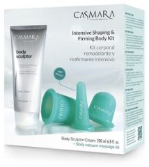 Casmara Sculptor Pack - Zpevňující krém 200 ml + masážní baňky Dárková sada