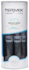 Termix C-Ramic Round Hair Brushes Pack - Sada kulatých kartáčů na vlasy