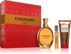 Salvatore Ferragamo Fiamma Assoluta Set - EDP 100 ml + tělové mléko 100 ml + EDP 15 ml Dárková sada