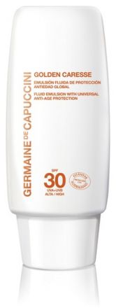 Germaine de Capuccini Golden Caresse Fluid Emulsion with Universal Anti-age Protection SPF30 - opalovací fluidní pleťová emulze 50ml SPF30
