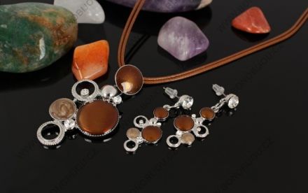 Souprava Bižuterie Smalt - Hnědá 16642_60