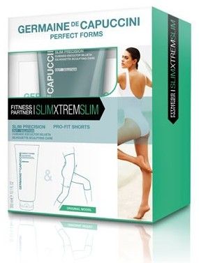 Germaine de Capuccini Perfect Forms Fitness Partner Slim Xtrem - Ultra redukční emulze 300ml + Šortky na hubnutí s prodlouženou délkou Černé