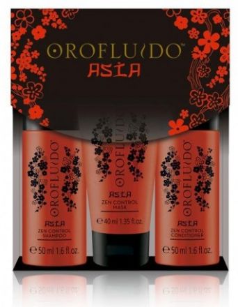 Orofluido Asia Zen Cestovní sada - Šampon 50ml + Kondicionér 50ml + Maska 40ml Dárková sada