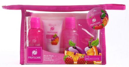Aquarius Set Pink - Sprchový gel 70ml + Šampon 70ml+ Tělové mléko 50ml + Tělový peeling 50ml Dárková sada