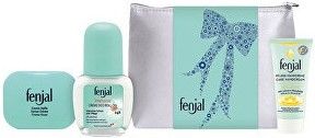 Fenjal Cestovní set - Krémové mýdlo 100ml + Intensive Deo Roll-on 50ml + Intensive krém na ruce 15ml + Neceser Dárková sada