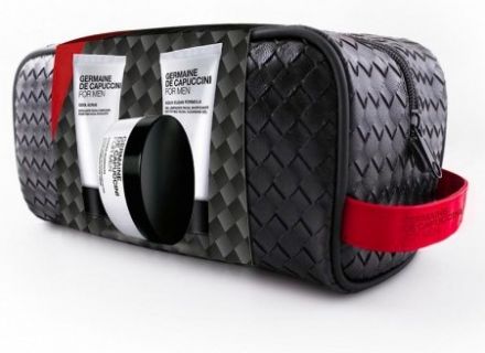 Germaine de Capuccini For Men Vánoční sada - Pánský pleťový krém 50ml + Osvěžující gel 50ml + Cool Scrub 50ml Dárková sada