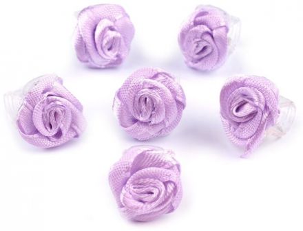 Skřipec do vlasů - růžička fialová 1ks