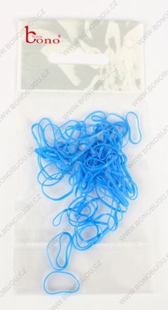 Sada silikonových gumiček modrá 50ks