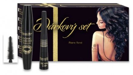 Pierre René Vánoční sada č.3 - Řasenka Iconic Lashes Black 15ml + Linky Royal 2,5ml + Ozdobné tetování Dárková sada
