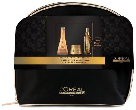 L´oréal Professionnel Mythic Oil Chrismas sada - Šampon 250ml + Maska 200ml + Vyživující olej 100ml + Neceser Dárková sada