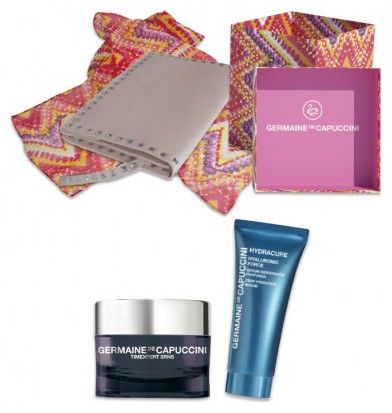Germaine de Capuccini Timexpert SRNS Set - Denní regenerační krém 50 ml + sérum Hydracure Hyaluronic Force 30 ml + Modní šátek Dárková sada